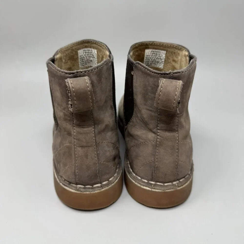 L.L.Bean Stonington Chelsea Boots Nubuck Leather Women's Shoes Size 7M